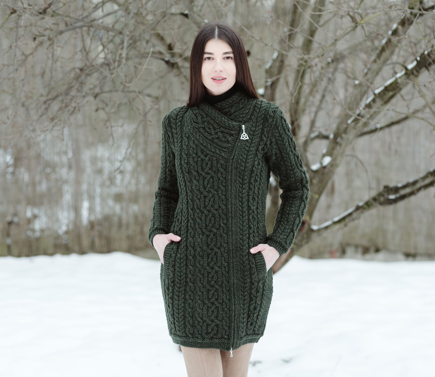 The Kathleen Side-Zip Sweater Coat