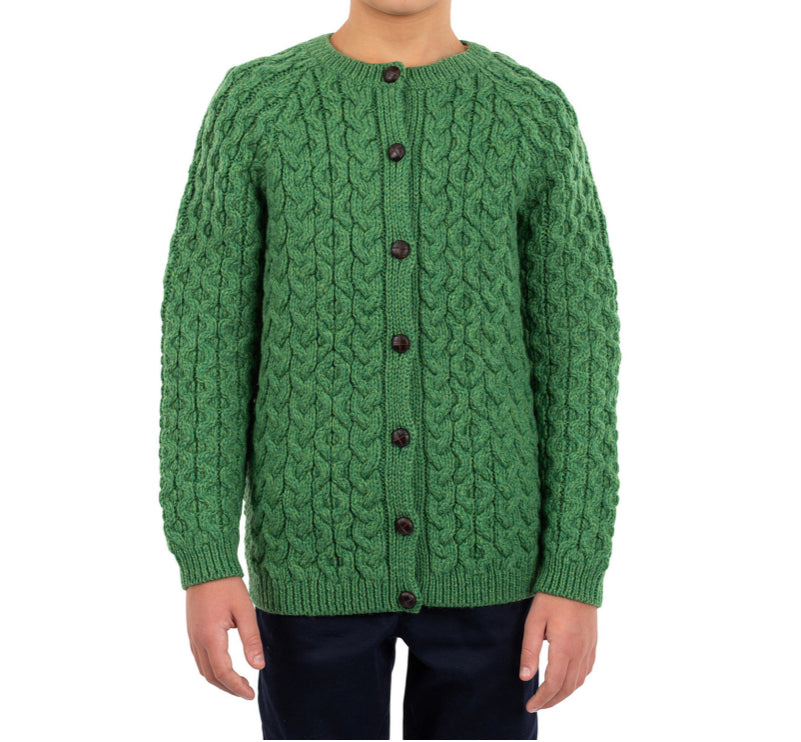 Lads and Lasses Aran Cardigan