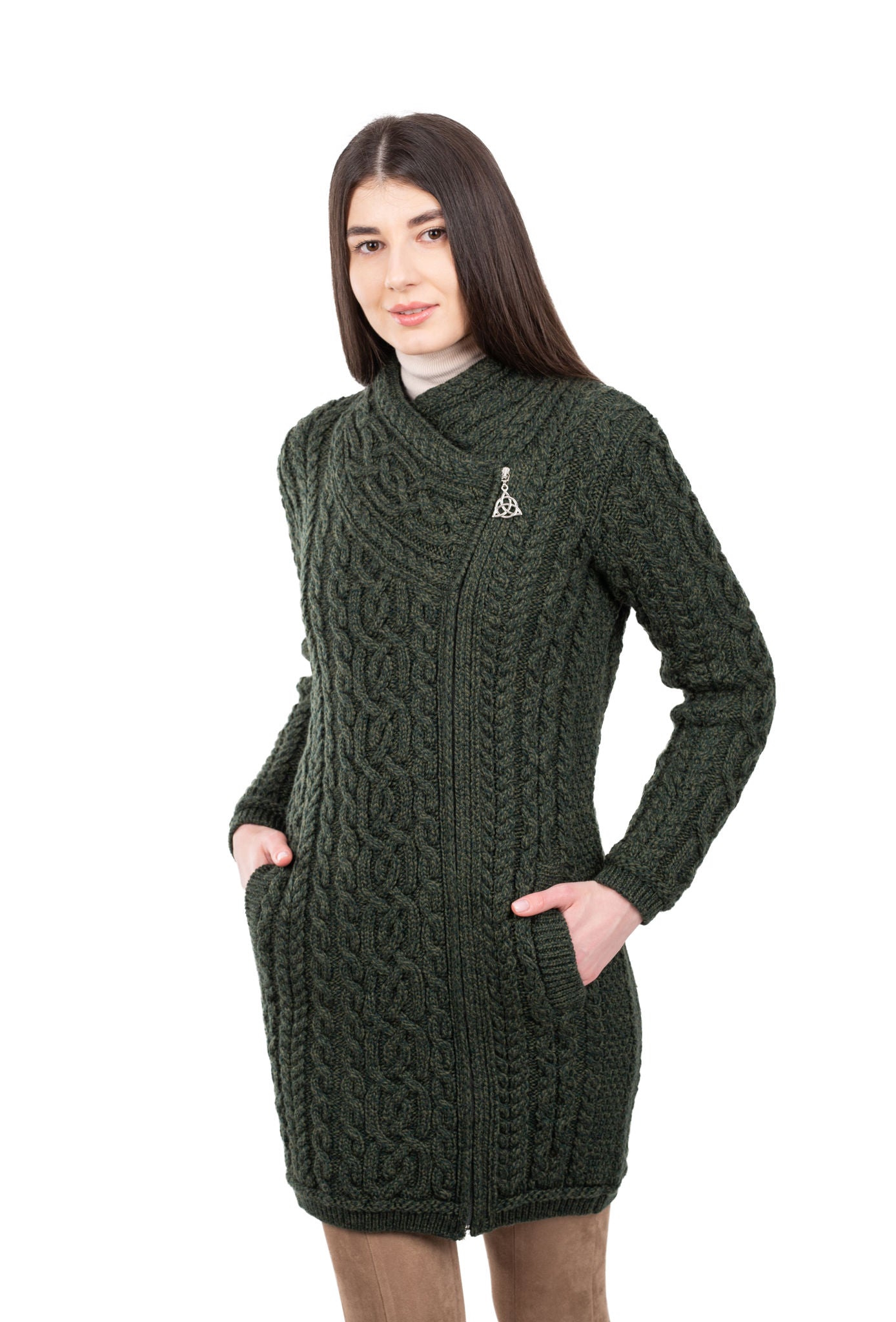 The Kathleen Side-Zip Sweater Coat