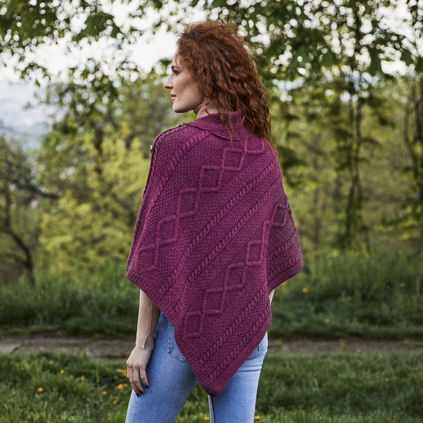 The Fiona Button Poncho