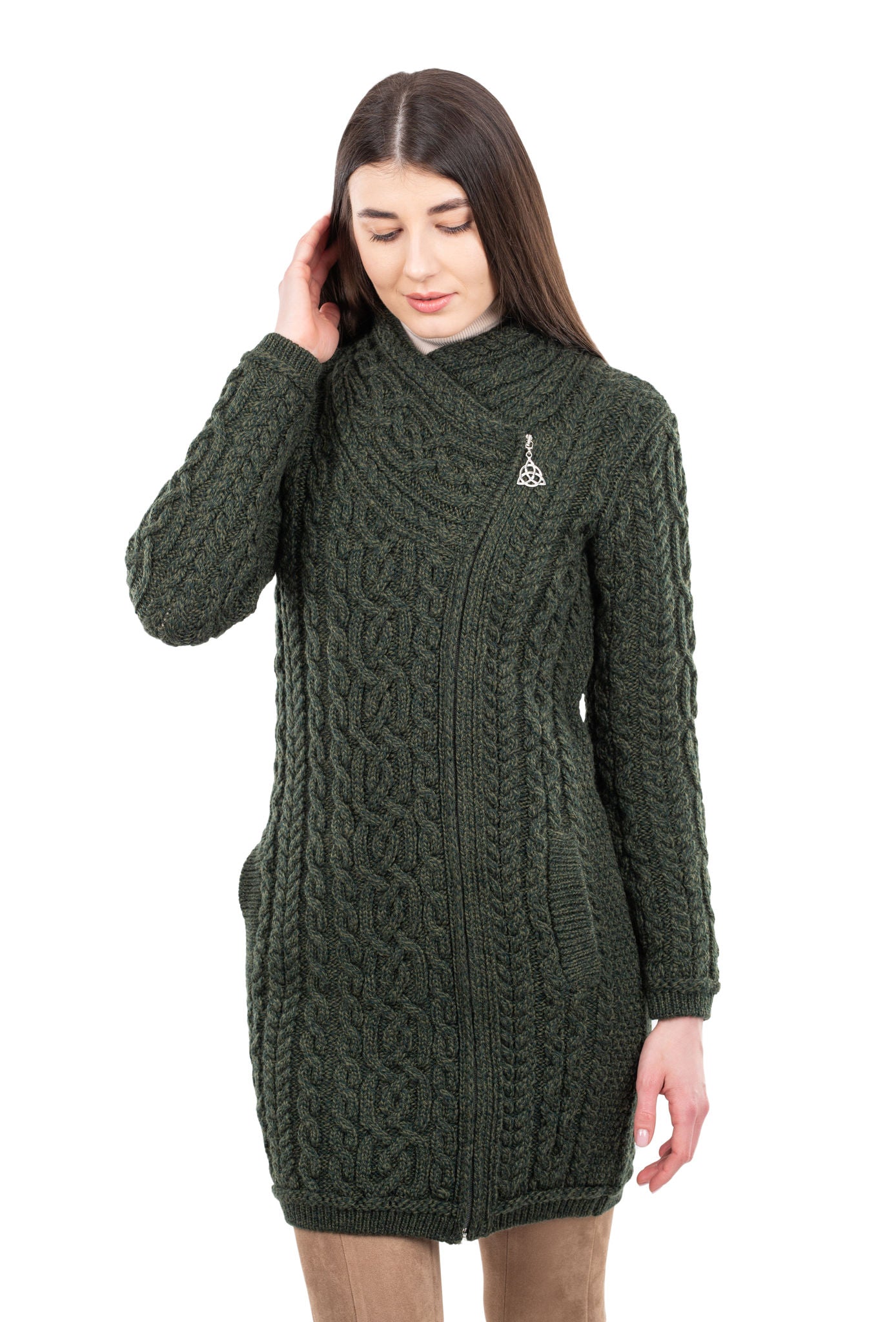The Kathleen Side-Zip Sweater Coat