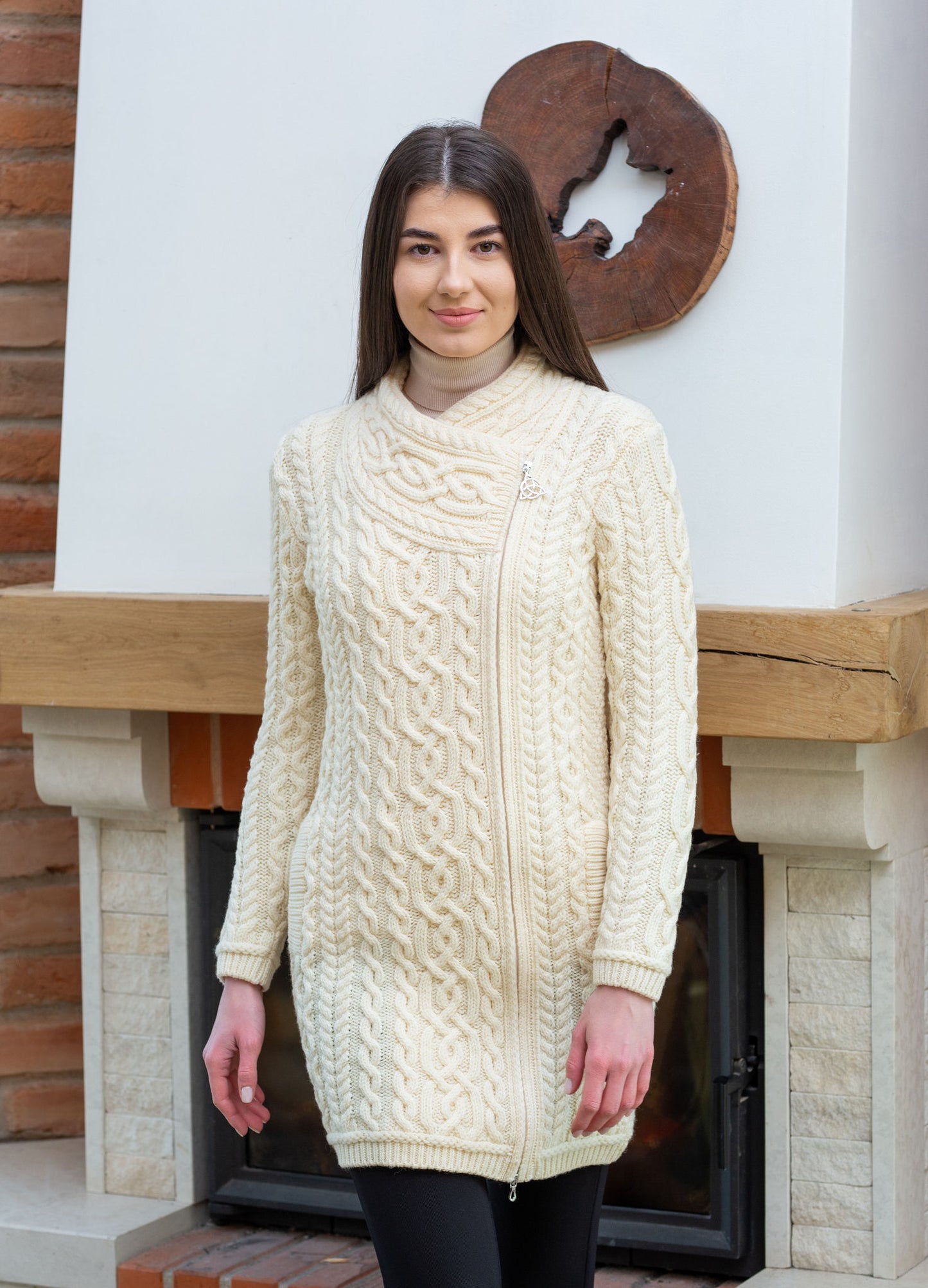 The Kathleen Side-Zip Sweater Coat