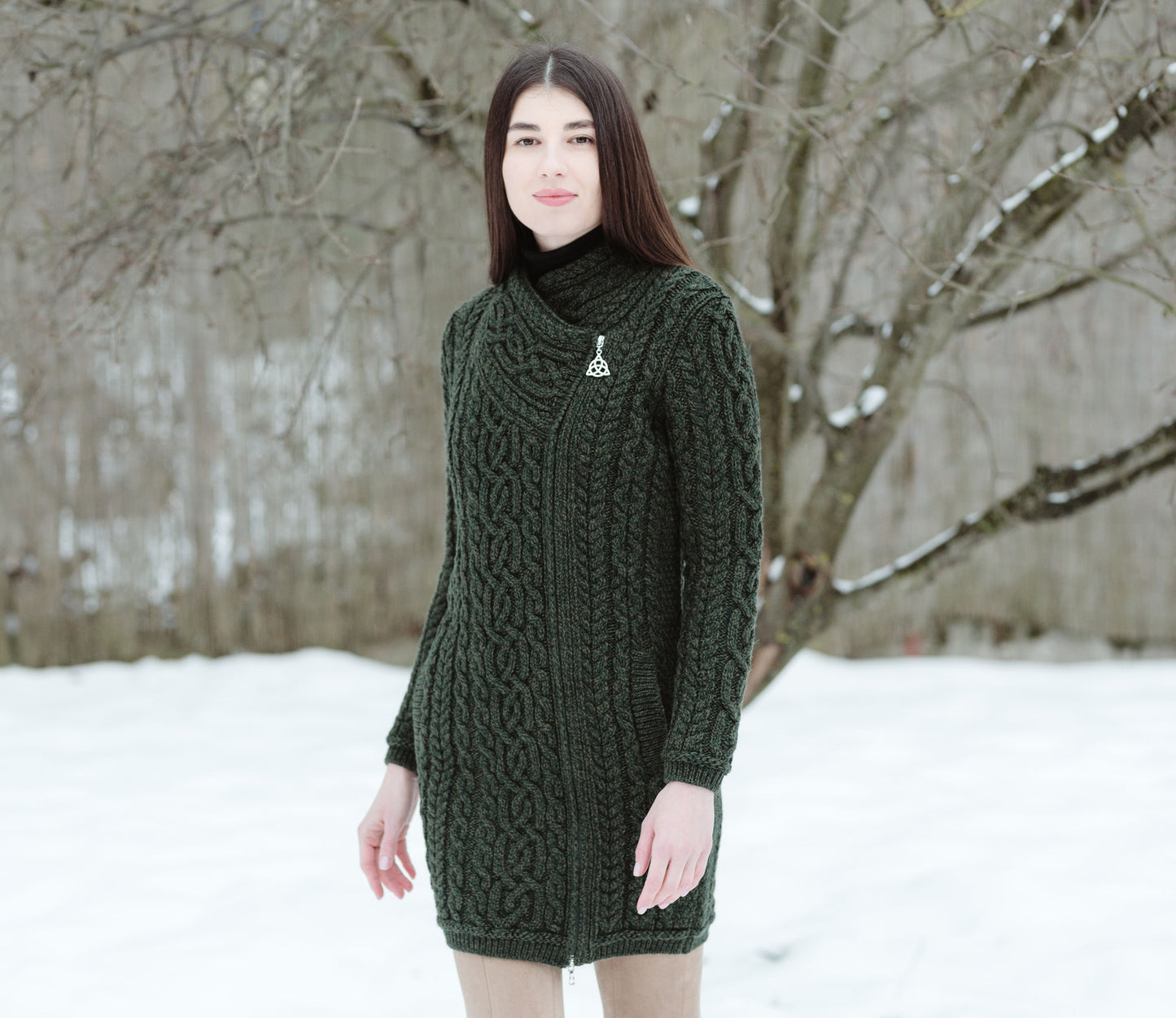 The Kathleen Side-Zip Sweater Coat