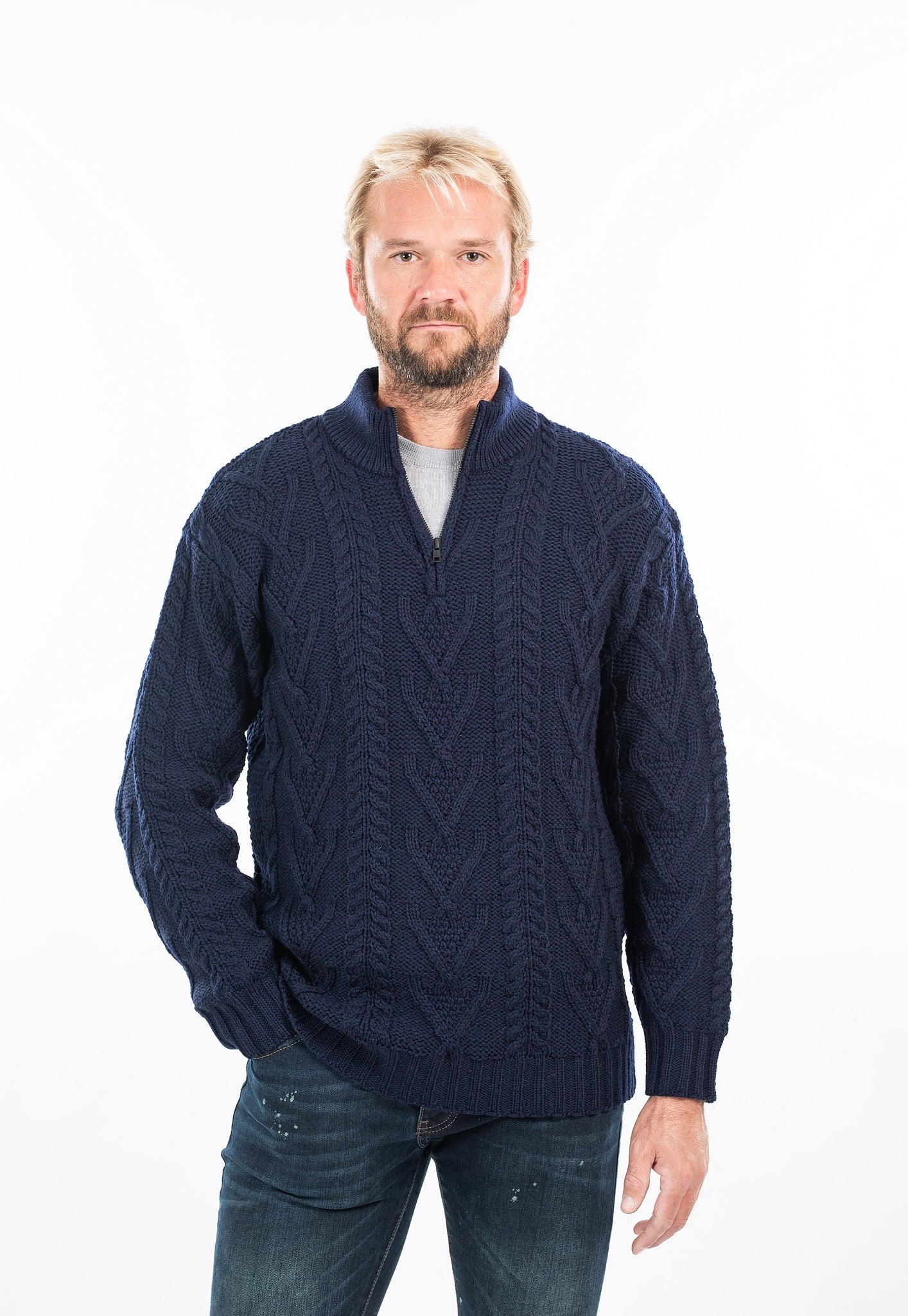 The Aidan Half-Zip Fisherman Sweater