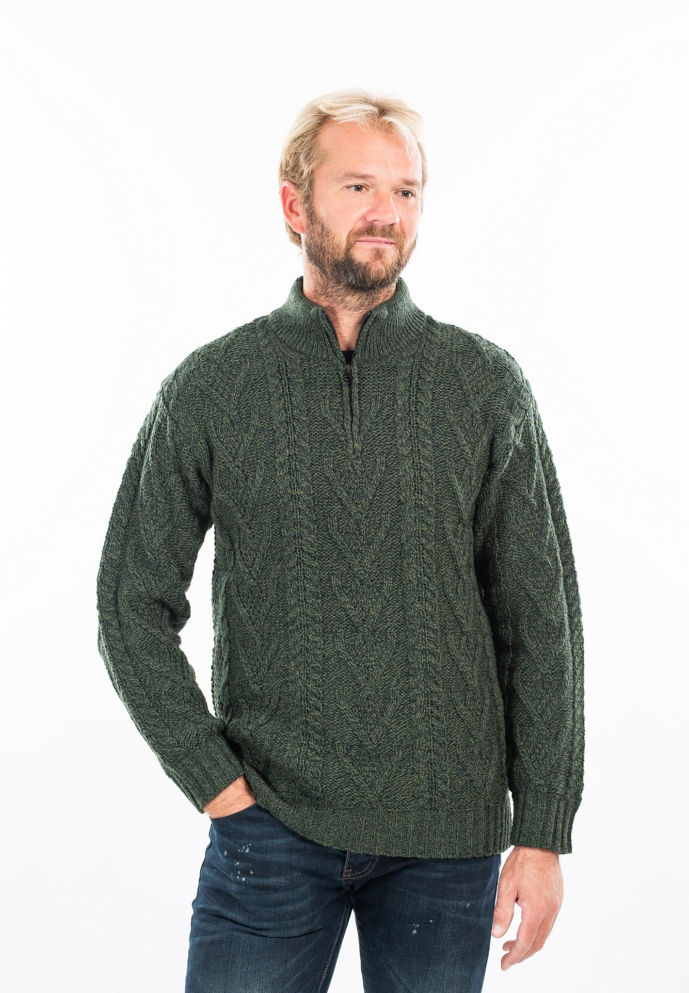 The Aidan Half-Zip Fisherman Sweater