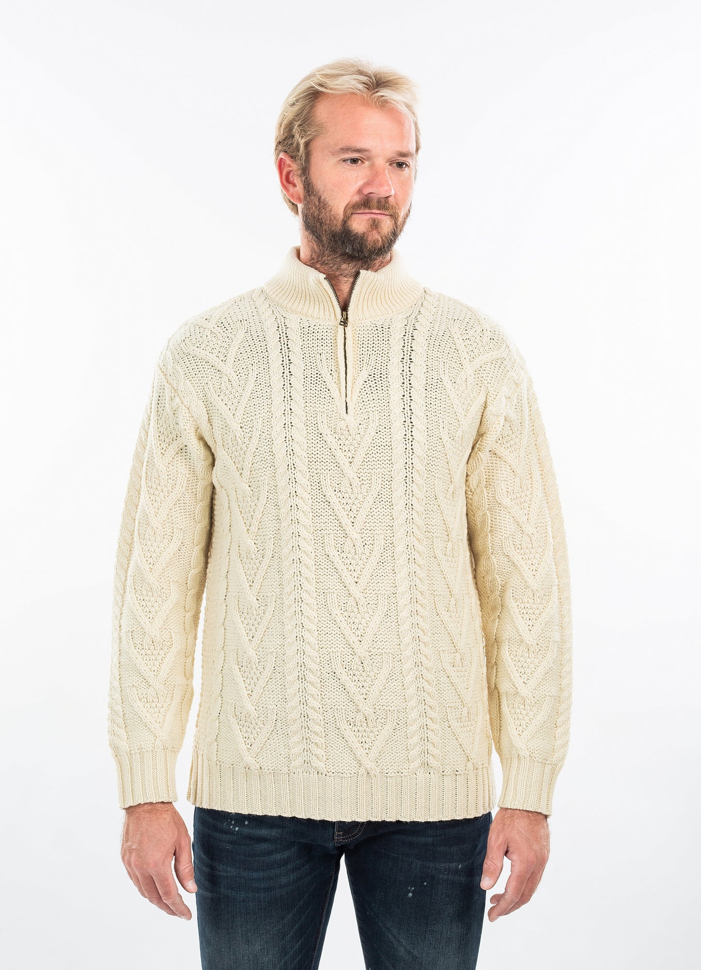 The Aidan Half-Zip Fisherman Sweater