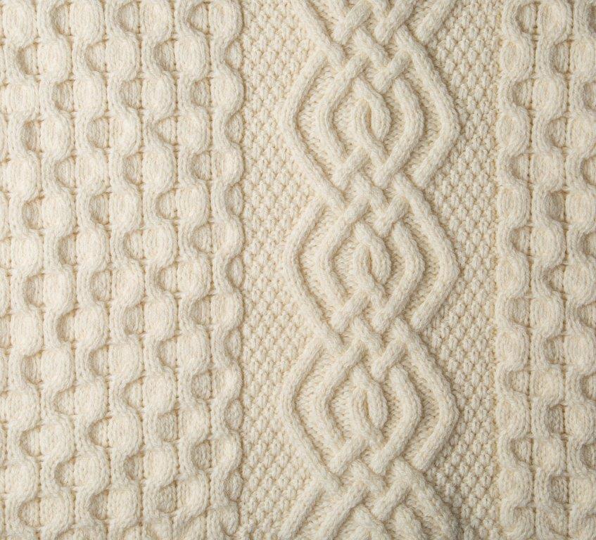 Irish Farmhouse Honeycomb Throw