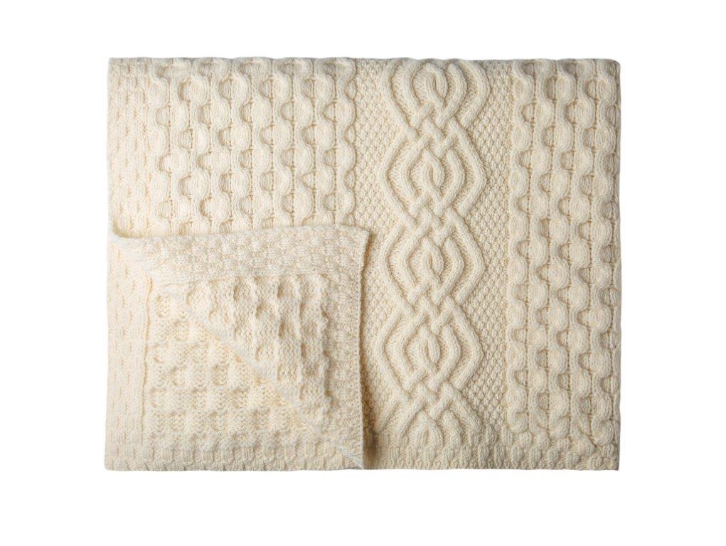 Irish Farmhouse Honeycomb Throw